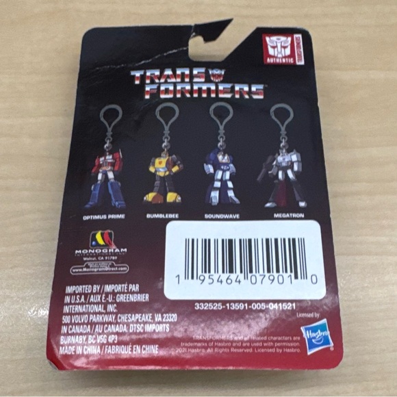 Transformers Optimus Prime Figural Bag Clip Figure Keychain/Clip Holder - Picture 5 of 5